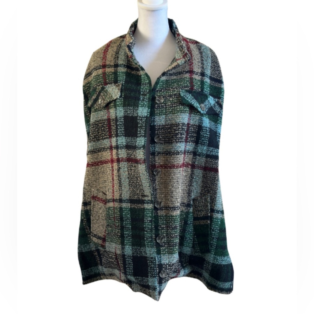 Andersen & Lauth Plaid Cape Jacket